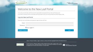 
                            2. New Leaf Portal : Please sign in