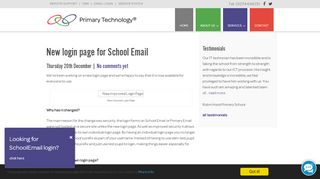 
                            4. New login page for School Email | Primary Technology