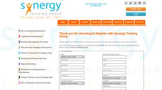
                            4. New Login - Synergy Training Group