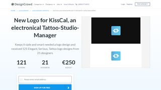 
                            8. New Logo for KissCal, an electronical Tattoo-Studio ...