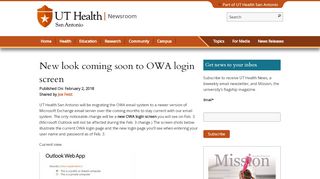 
                            9. New look coming soon to OWA login screen - UT Health San ...