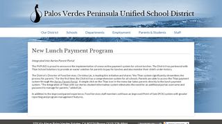 
                            9. New Lunch Payment Program - Palos Verdes Peninsula Unified ...