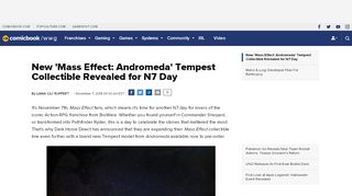 
                            5. New 'Mass Effect: Andromeda' Tempest Collectible Revealed ...
