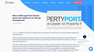 
                            4. New Mobile App From Guesty for on-the-go Management - Guesty