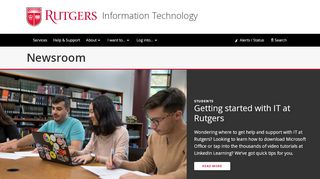 
                            7. NEW myRutgers Faculty/Staff Portal and more | RutgersIT