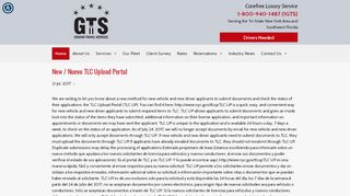 
                            3. New / Nuevo TLC Upload Portal - GTS II Ltd | Car Service