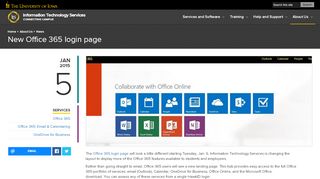 
                            4. New Office 365 login page | Information Technology Services