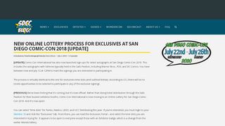 
                            8. New Online Lottery Process for Exclusives at San Diego ...