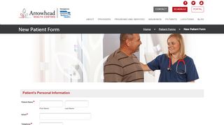 
                            7. New Patient Form | Arrowhead Health Centers