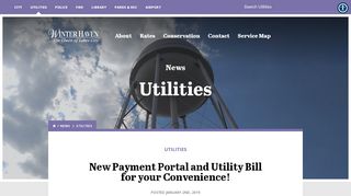 
                            9. New Payment Portal and Utility Bill for your Convenience! | City of ...