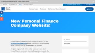 
                            2. New Personal Finance Company Website!