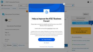 
                            7. New phone Portal Need - AT&T Community