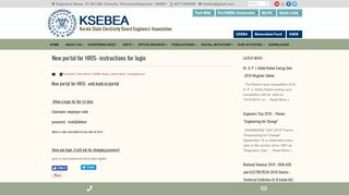 
                            3. New portal for HRIS- instructions for login | KSEBEA