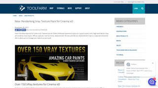 
                            6. New: Renderking Vray Texture Pack for Cinema 4D  …