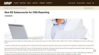 
                            9. New RZ Subaccounts for CRA Reporting <style> .showError ...