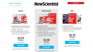 
                            7. New Scientist Magazine Subscriptions - Subscribe to New ...