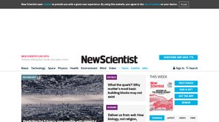 
                            1. New Scientist | Science news and science articles from New ...