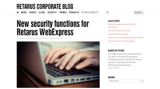 
                            7. New security functions for Retarus WebExpress