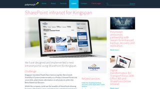 
                            8. New SharePoint Intranet Portal for Kingspan - Polymorph