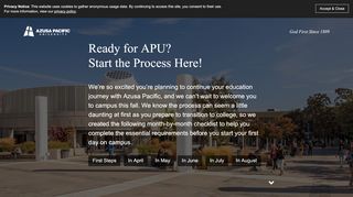 
                            6. New Student Checklist - Azusa Pacific University