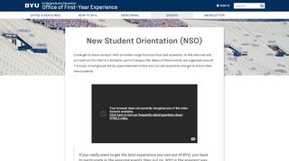
                            7. New Student Orientation (NSO) | Office of First Year ...