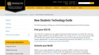 
                            6. New Students Technology Guide - University ... - UITS Kennesaw