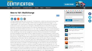
                            9. New to 1&1: MailXchange - CertMag
