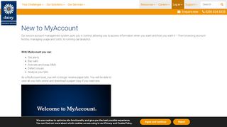 
                            5. New to MyAccount | Daisy Group