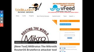 
                            6. [New Tool] MKBrutus The Mikrotik RouterOS Bruteforce ...