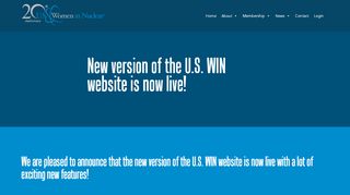
                            9. New version of the US WIN website is now live! - Women In Nuclear