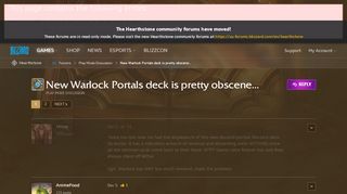 
                            9. New Warlock Portals deck is pretty obscene... - Hearthstone Forums ...