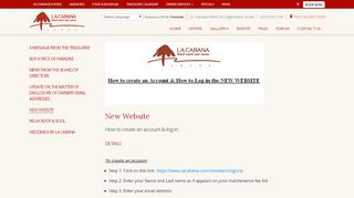 
                            2. New Website - La Cabana Beach Resort & Casino