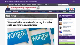 
                            5. New website to make claiming for mis-sold Wonga loans simpler