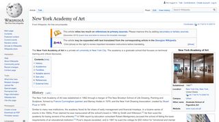
                            4. New York Academy of Art - Wikipedia
