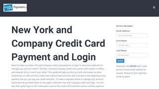 
                            6. New York and Company Credit Card Payment - Login - …