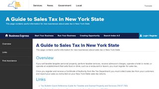 
                            3. New York Business Express - A Guide to Sales Tax In New ...