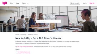 
                            9. New York City - Get a TLC Driver's License – Lyft Help