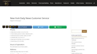 
                            9. New York Daily News Сustomer Service - Customer Service ...