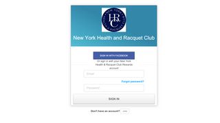 
                            9. New York Health and Racquet Club - Login