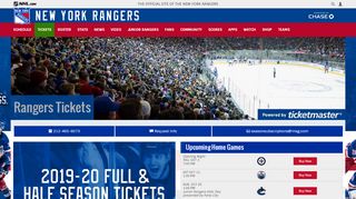 
                            5. New York Rangers Tickets | New York Rangers
