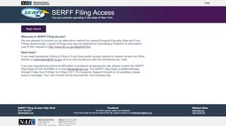 
                            9. New York - SERFF Filing Access