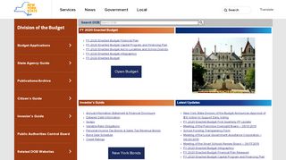 
                            4. New York State Division of the Budget: Home Page