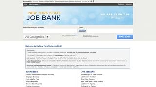 
                            5. New York State Job Bank - National Labor Exchange