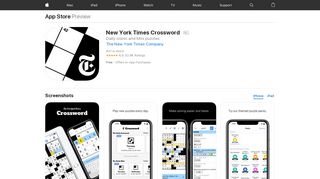 
                            6. ‎New York Times Crossword on the App Store - apps.apple.com
