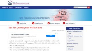 
                            5. New York Unemployment Weekly Claims - FileUnemployment.org