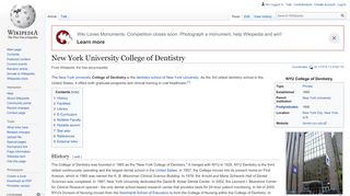 
                            2. New York University College of Dentistry - Wikipedia