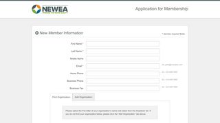 
                            3. NEWEA New Member Sign-up