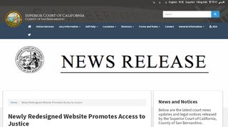 
                            9. Newly Redesigned Website Promotes Access to Justice | Superior ...