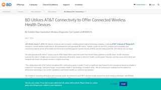 
                            8. News - BD Utilizes AT&T Connectivity to Offer Connected Wireless ...