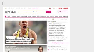 
                            1. News & E-Mail bei t-online.de | Politik, Sport, Unterhaltung …